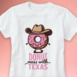 Kawaii Donut Mess met het Texaanse Schattigee Shir T-shirt