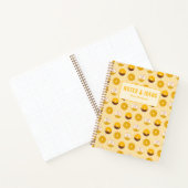 Kawaii Donut Pattern Gepersonaliseerde Spiral Noti Notitieboek (Binnen)