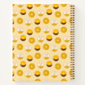 Kawaii Donut Pattern Gepersonaliseerde Spiral Noti Notitieboek (Achterkant)