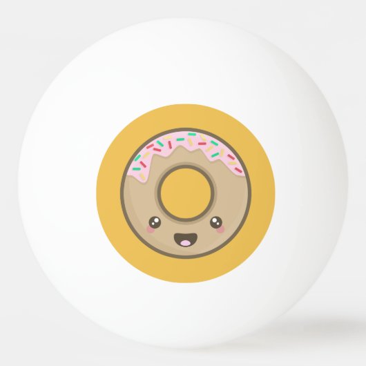 Kawaii donut pingpongbal (Voorkant)