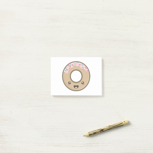 Kawaii donut post-it® notes (Op bureau)