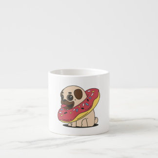 Kawaii Donut Pug Dog Mok Gift | Cadeau voor Lover