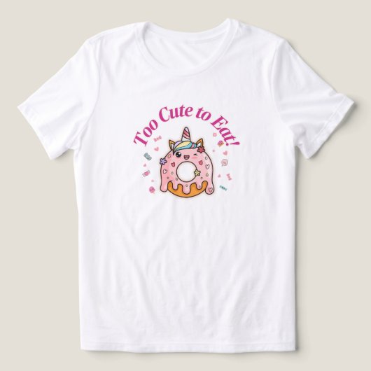 Kawaii Donut T-shirt voor vrouwen (Design voorkant)