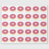 Kawaii Donut Wrapping Paper met kerstpapier Cadeaupapier (Vlak)