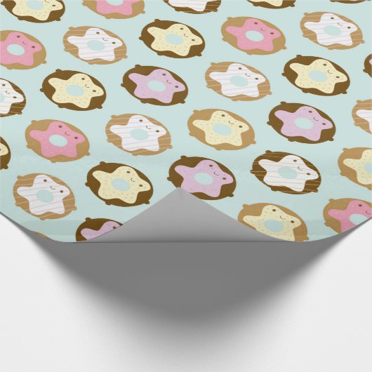 Kawaii Donuts Cadeaupapier (Hoek)