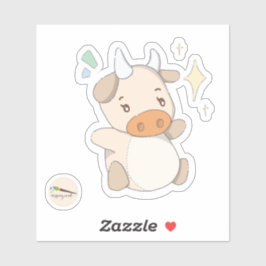 Kawaii Doodle Star Koe Sticker