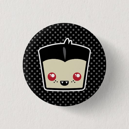 Kawaii Dracula Button (Voorkant)