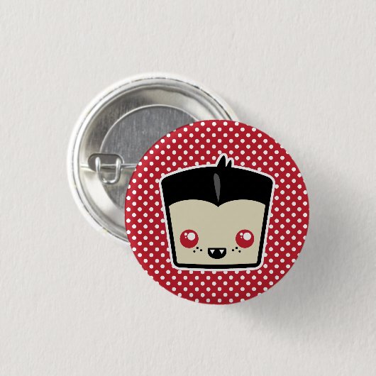 Kawaii Dracula Button (Voorkant /achterkant)