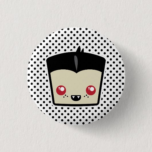 Kawaii Dracula Button (Voorkant)