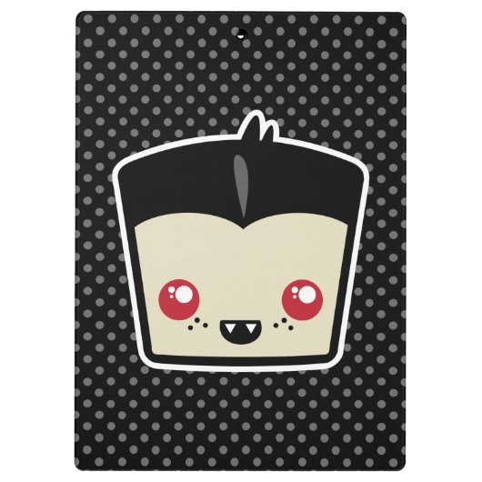 Kawaii Dracula Clip Board Klembord (Achterkant)