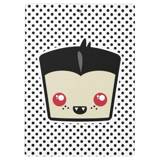 Kawaii Dracula Clip Board Klembord (Achterkant)