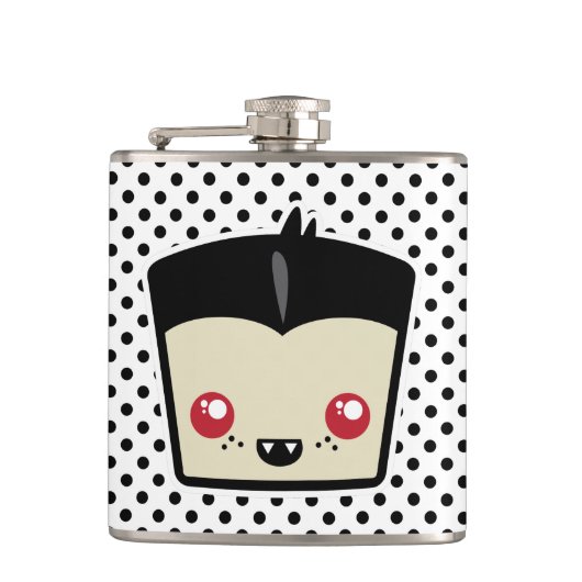 Kawaii Dracula Flask Heupfles (Voorkant)