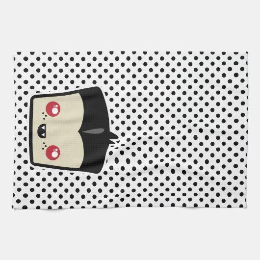 Kawaii Dracula Kitchen Towel Theedoek (Horizontaal)