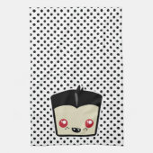 Kawaii Dracula Kitchen Towel Theedoek (Verticaal)