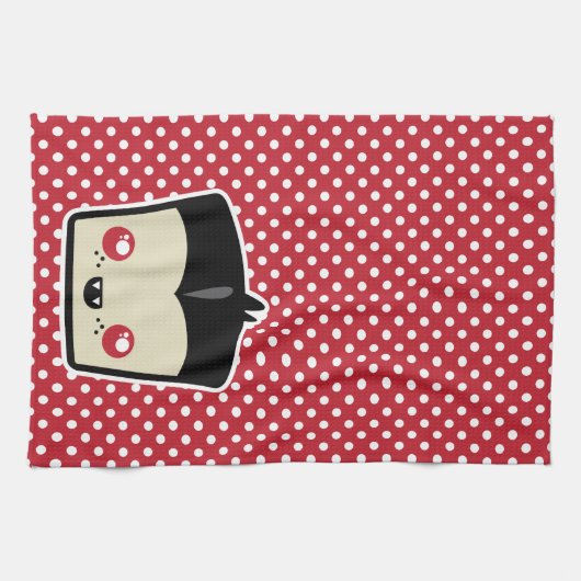 Kawaii Dracula Kitchen Towel Theedoek (Horizontaal)