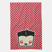 Kawaii Dracula Kitchen Towel Theedoek (Verticaal)