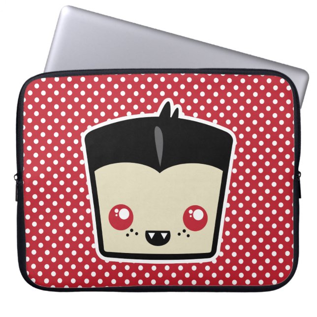 Kawaii Dracula-laptophoes Laptop Sleeve (Voorkant)
