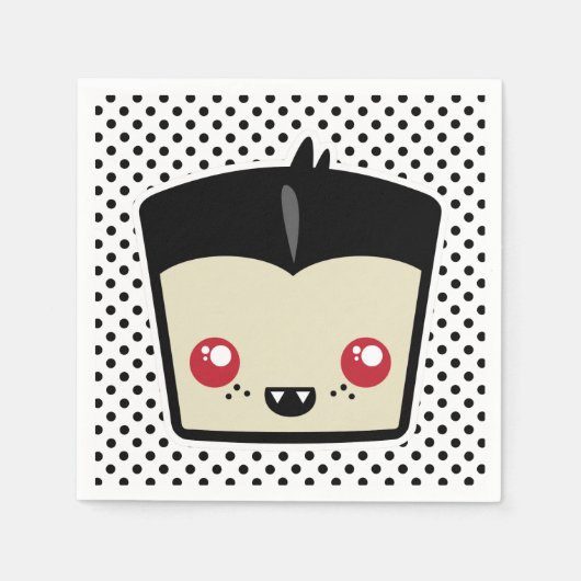 Kawaii Dracula Napkins Servetten (Voorkant)