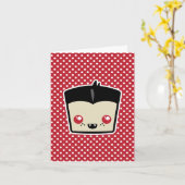 Kawaii Dracula Note Card Kaart (Gele Bloem)