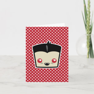 Kawaii Dracula Note Card Kaart