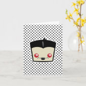 Kawaii Dracula Note Card Kaart (Gele Bloem)
