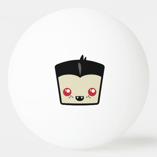 Kawaii Dracula Ping Pong Balls Pingpongbal (Achterkant)