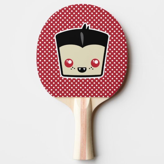 Kawaii Dracula Ping Pong Paddle Tafeltennisbatje (Achterkant)