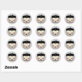 Kawaii Dracula Stickers (Vel)