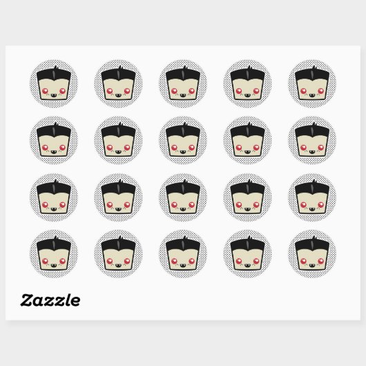 Kawaii Dracula Stickers (Vel)