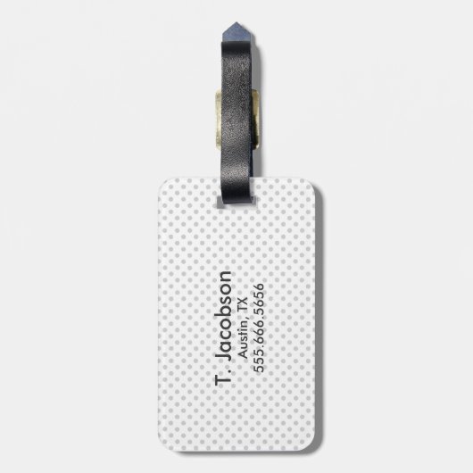 Kawaii Dracula Travel Bagagelabels (Achterkant verticaal)