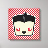 Kawaii Dracula Wrapped Canvas (Voorkant)