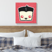 Kawaii Dracula Wrapped Canvas Afdruk (Insitu (Slaapkamer))