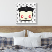 Kawaii Dracula Wrapped Canvas Afdruk (Insitu (Slaapkamer))