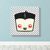 Kawaii Dracula Wrapped Canvas Afdruk (Insitu (Houten vloer))