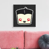 Kawaii Dracula Wrapped Canvas Afdruk (Insitu (Woonkamer))