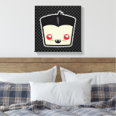 Kawaii Dracula Wrapped Canvas Afdruk (Insitu (Slaapkamer))