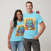 Kawaii Dragon met goud! T-shirt (Unisex)
