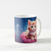 Kawaii Dreamy Cat Koffiemok (Voorkant rechts)
