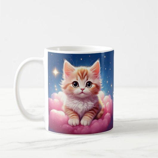 Kawaii Dreamy Cat Koffiemok (Links)