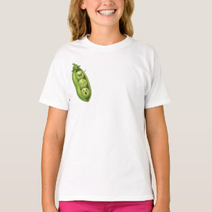 Kawaii Drie Erwten in een Peul Kinderen T-shirt