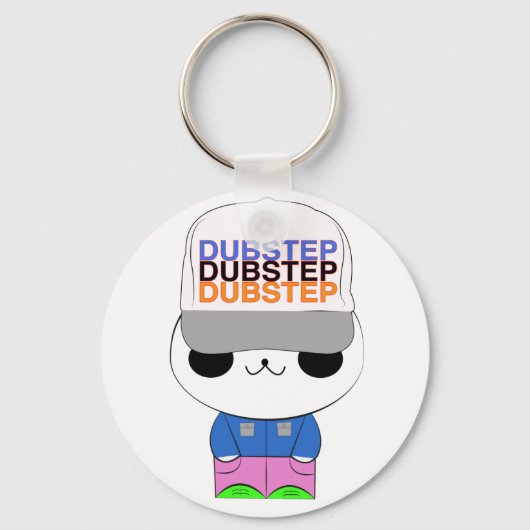 Kawaii dubstep panda sleutelhanger (Voorkant)