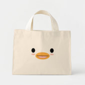 Kawaii Duck Tongue "Te schattig om serieus te zijn Mini Tote Bag (Voorkant)