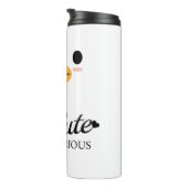 Kawaii Duck Tongue "Te schattig om serieus te zijn Thermosbeker (Geroteerd rechts)