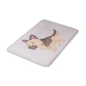 Kawaii Duitse herdershond Badmat (Gekanteld)