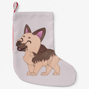 Kawaii Duitse herdershond Kleine Kerstsok