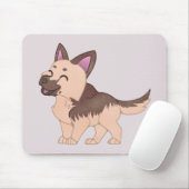 Kawaii Duitse herdershond Muismat (Met muis)
