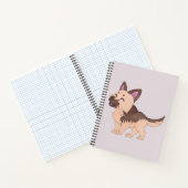 Kawaii Duitse herdershond Notitieboek (Binnen)