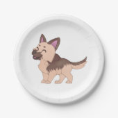 Kawaii Duitse herdershond Papieren Bordje (Voorkant)