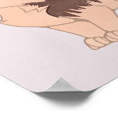 Kawaii Duitse herdershond Poster (Hoek)