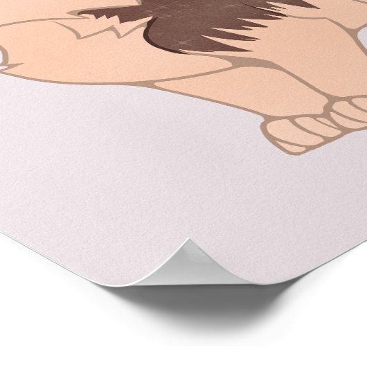 Kawaii Duitse herdershond Poster (Hoek)